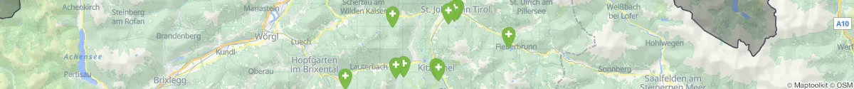 Kartenansicht für Apotheken-Notdienste in der Nähe von Kitzbühel (Kitzbühel, Tirol)